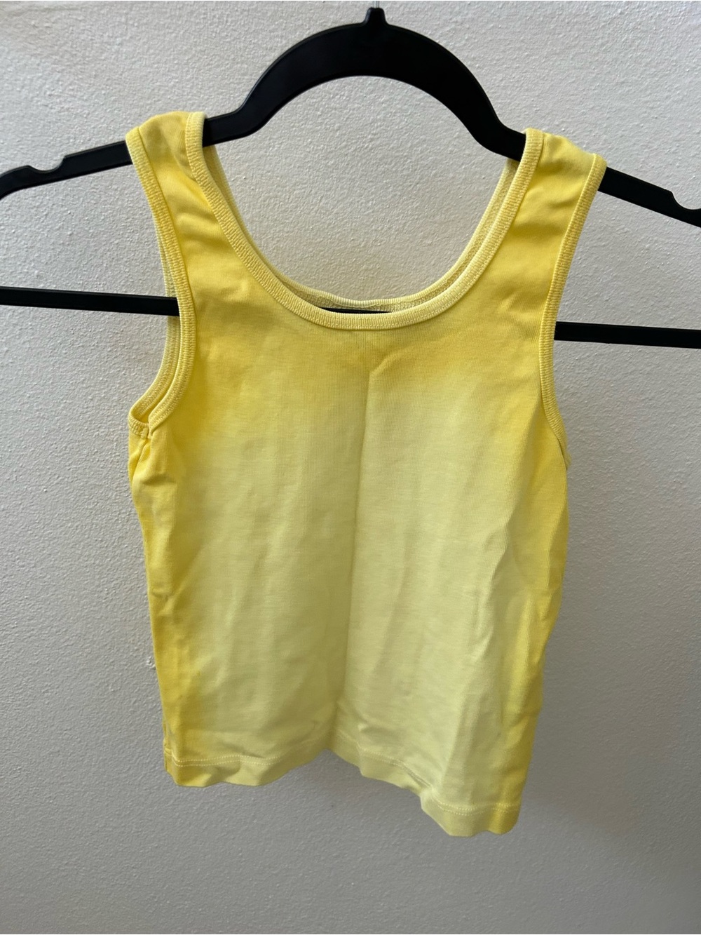Zara Bright Yellow Girls Scoop Tank